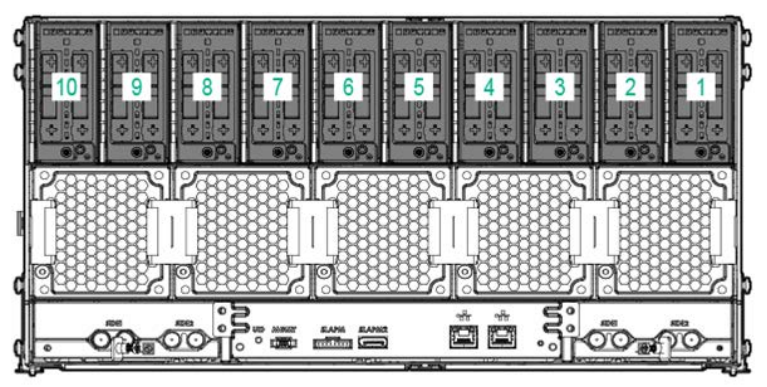 Server tray bay- Rear View (mirror image)
