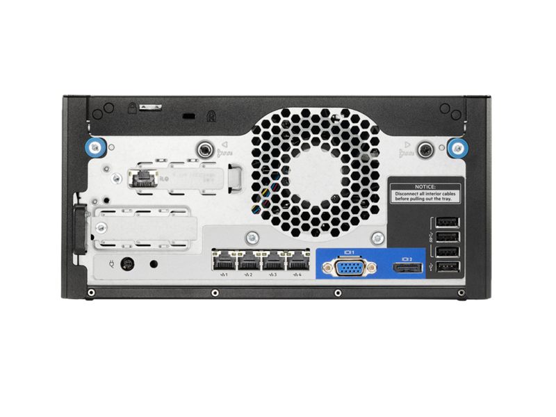 HPE MircoServer Gen10 Plus v2 Rear